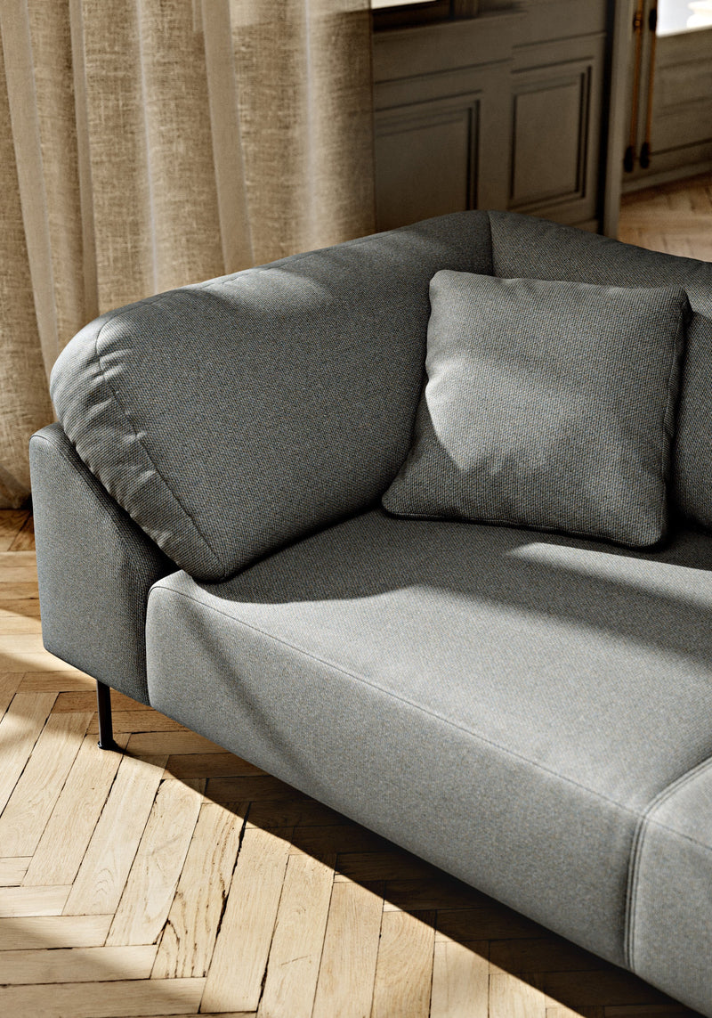 Collar 2-seater - Dark grey
