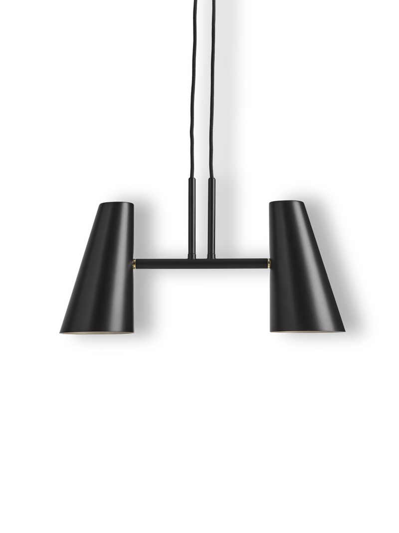 Cono pendellampe w/ 2 shades