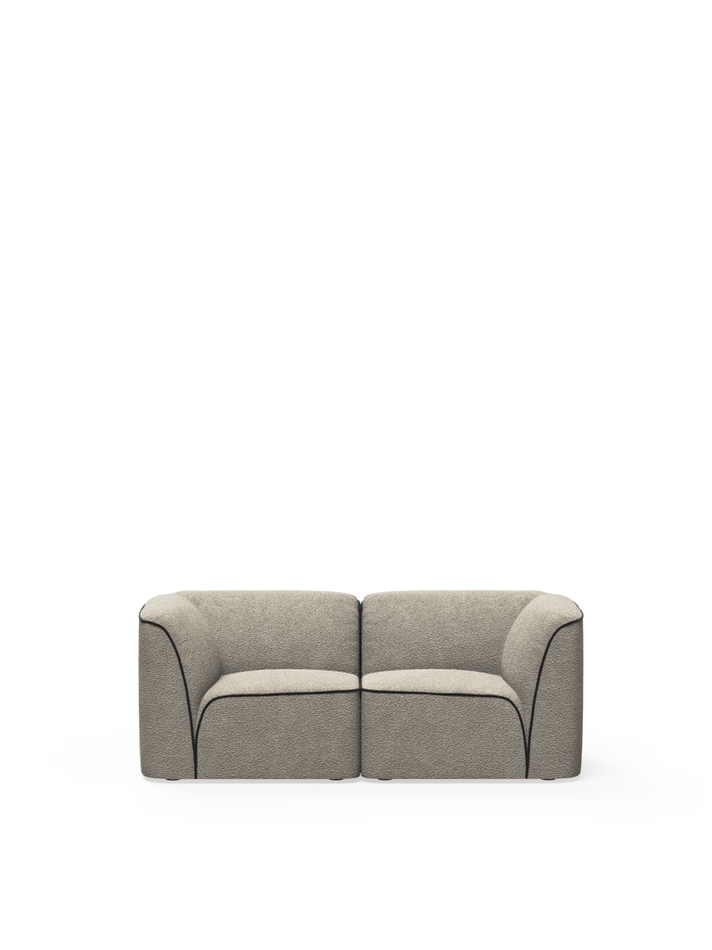 Flora 2-seater - Natural bouclé