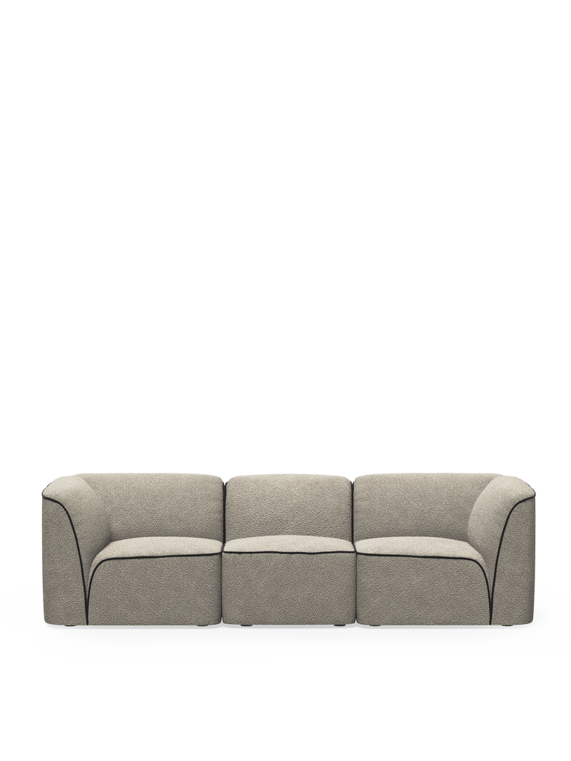 Flora 2.5-seater - Natural bouclé