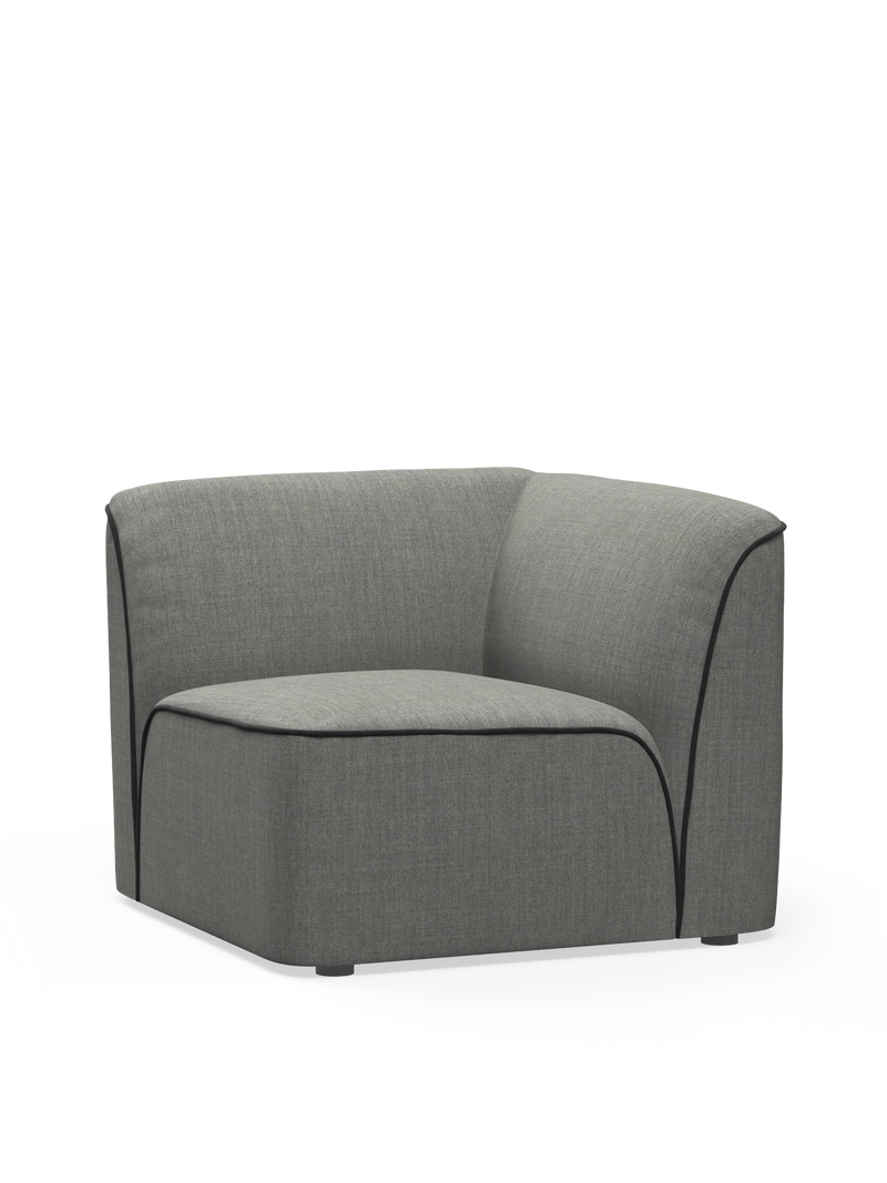 Flora corner module - Dark grey