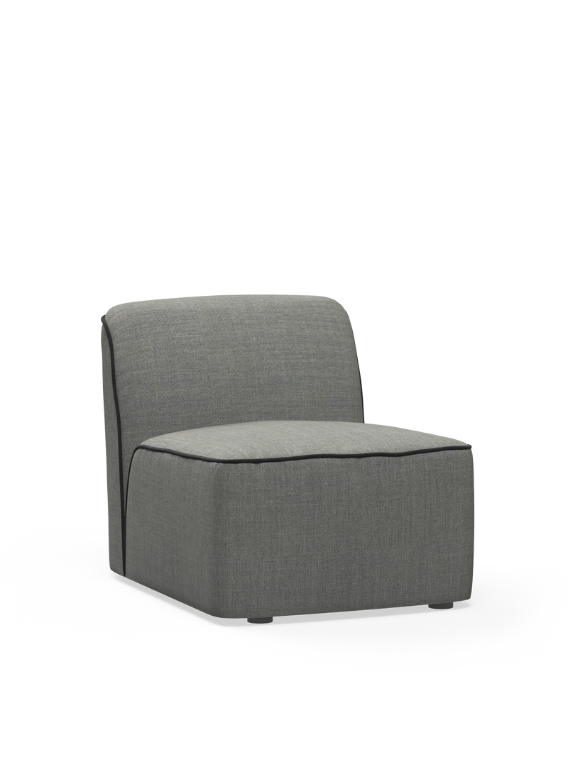 Flora middle module (66 cm) - Dark grey