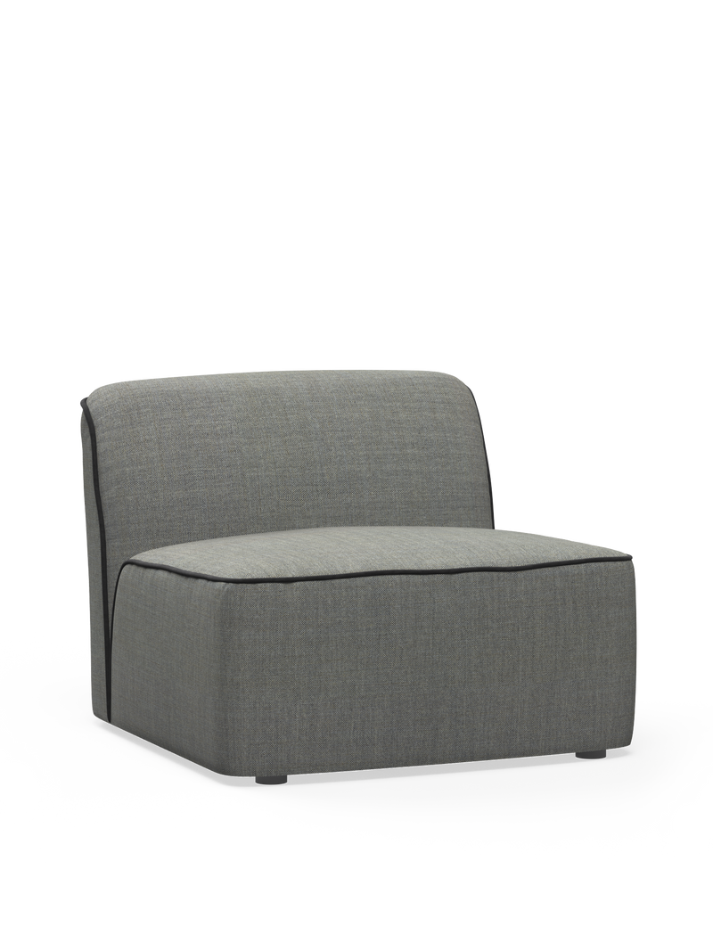 Flora middle module (90 cm) - Dark grey