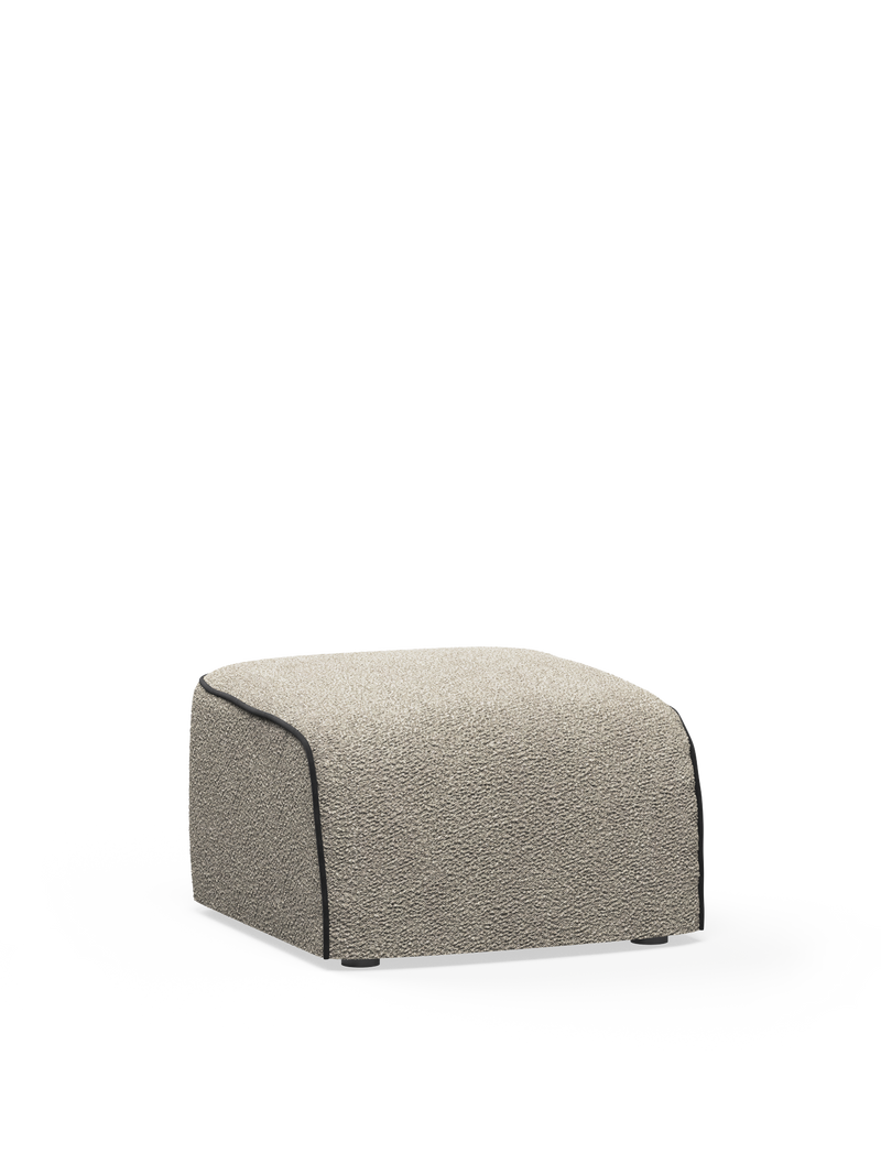Flora pouf - Natural bouclé