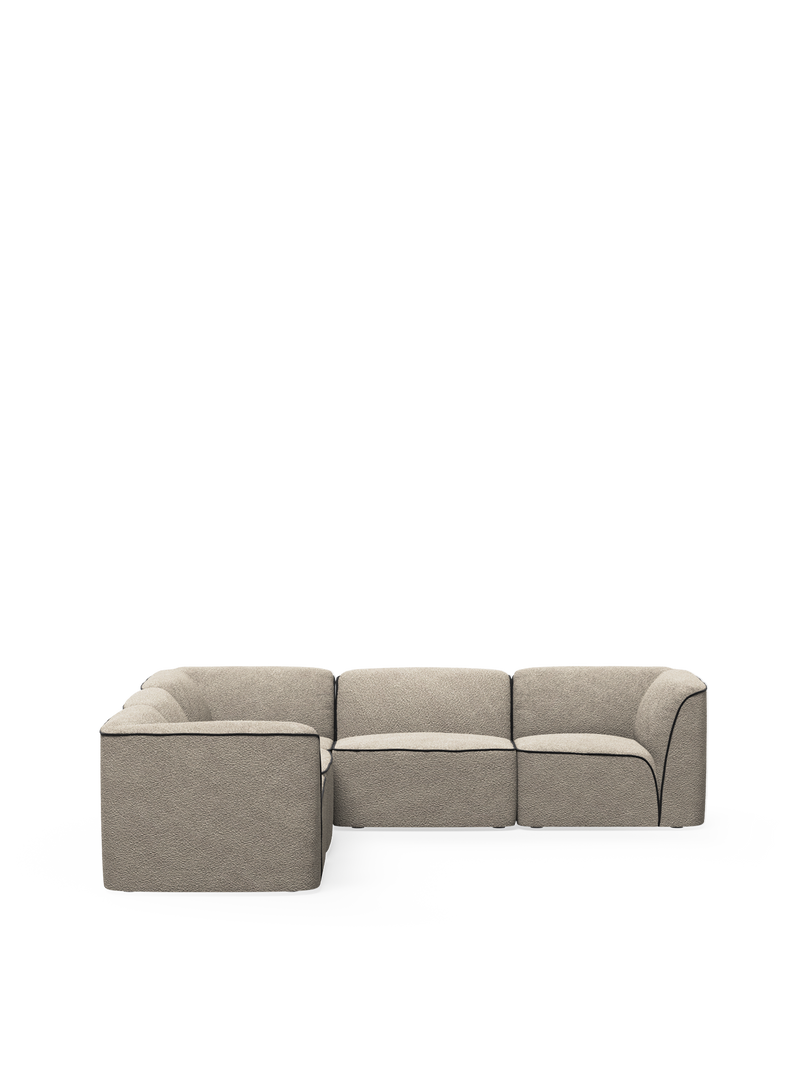 Flora sectional 3 - Natural bouclé
