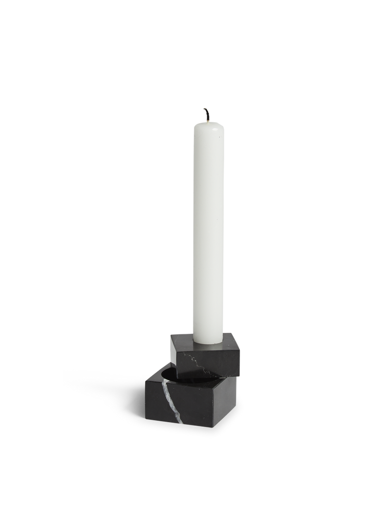 Jeu de dés 1 candle holder - Black