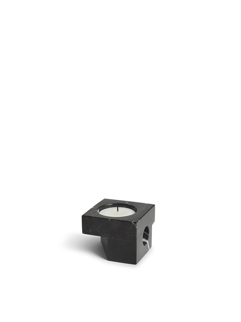 Jeu de dés 2 candle holder - Black