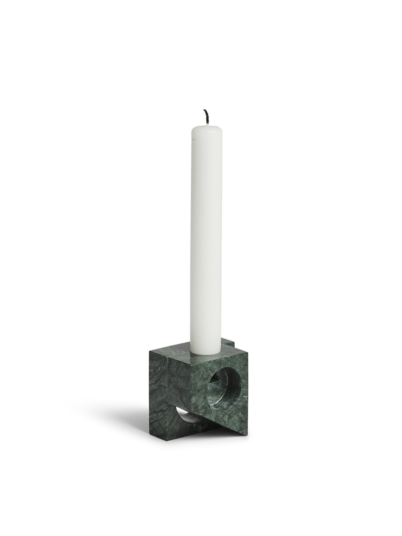 Jeu de dés 2 candle holder - Green