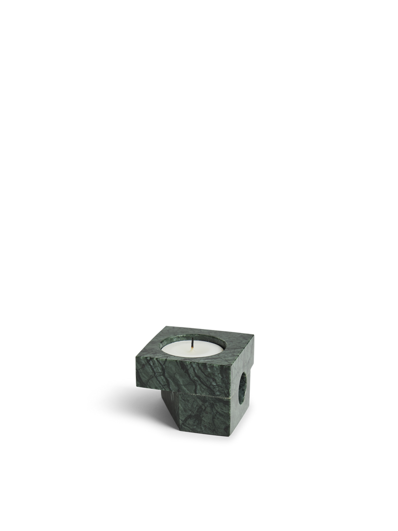 Jeu de dés 2 candle holder - Green