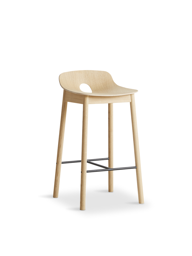 Mono bar stool - hvitpigmentert eik