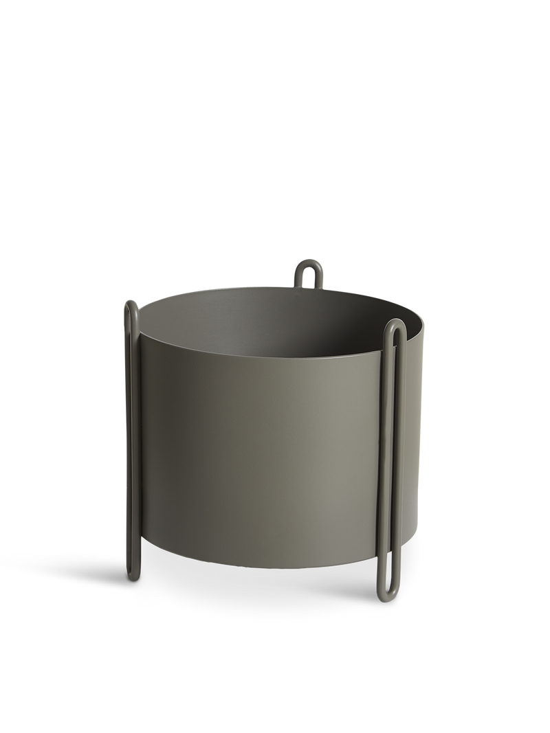 Pidestall planter (Small) - Taupe