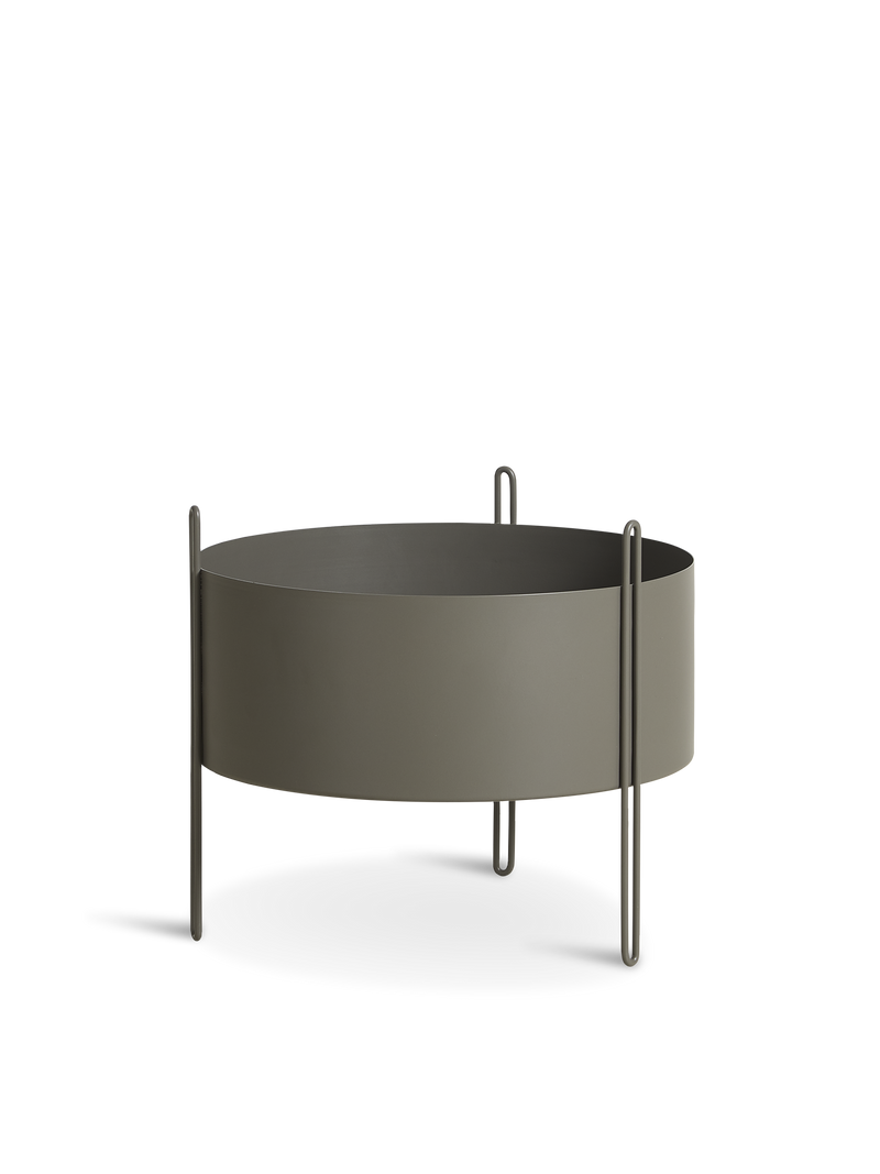 Pidestall planter (Medium) - Taupe