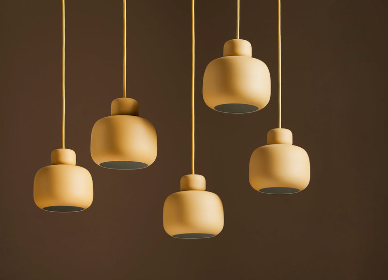 Stone pendellampe (Small) - Mustard