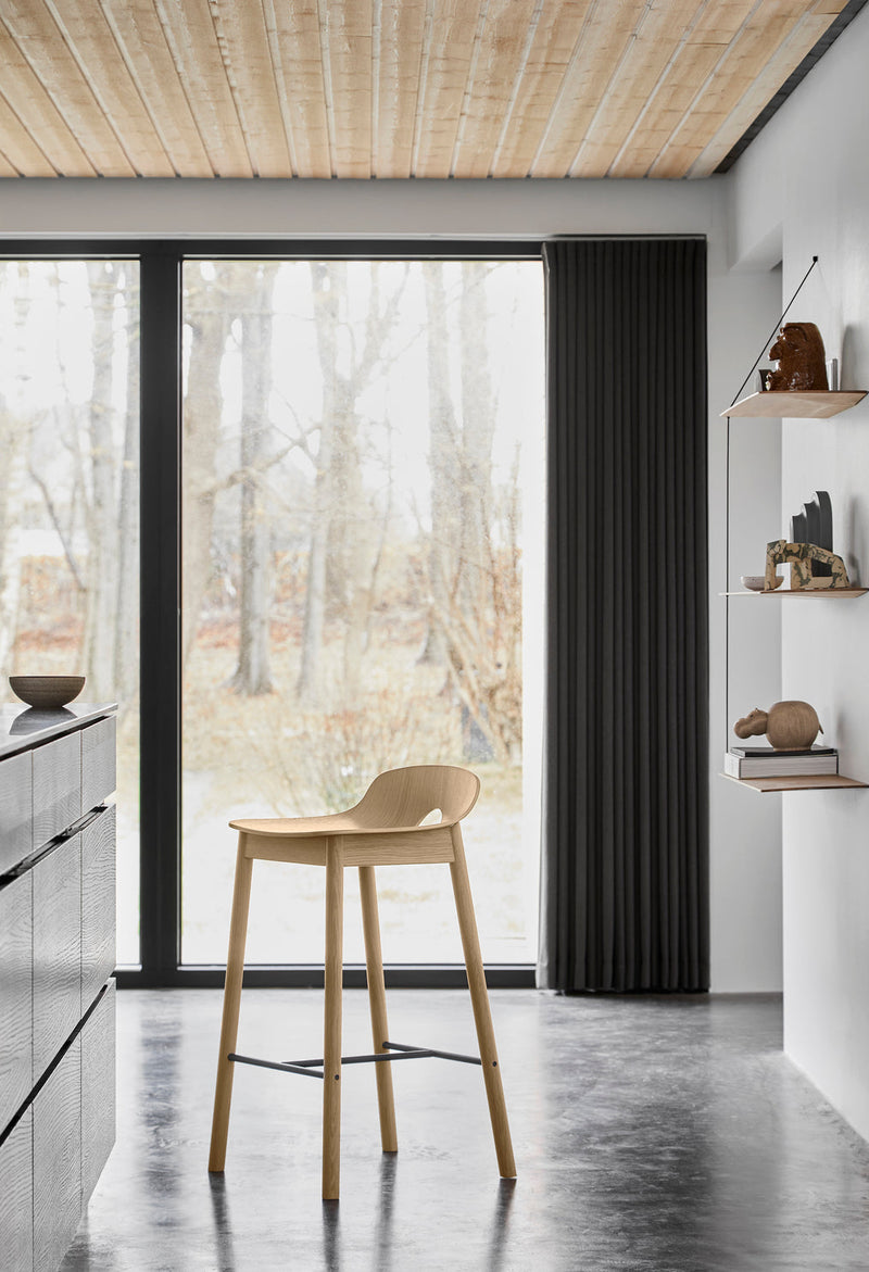 Mono bar stool - hvitpigmentert eik