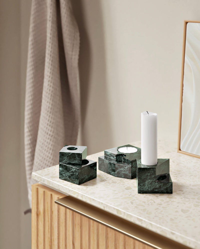 Jeu de dés 1 candle holder - Green