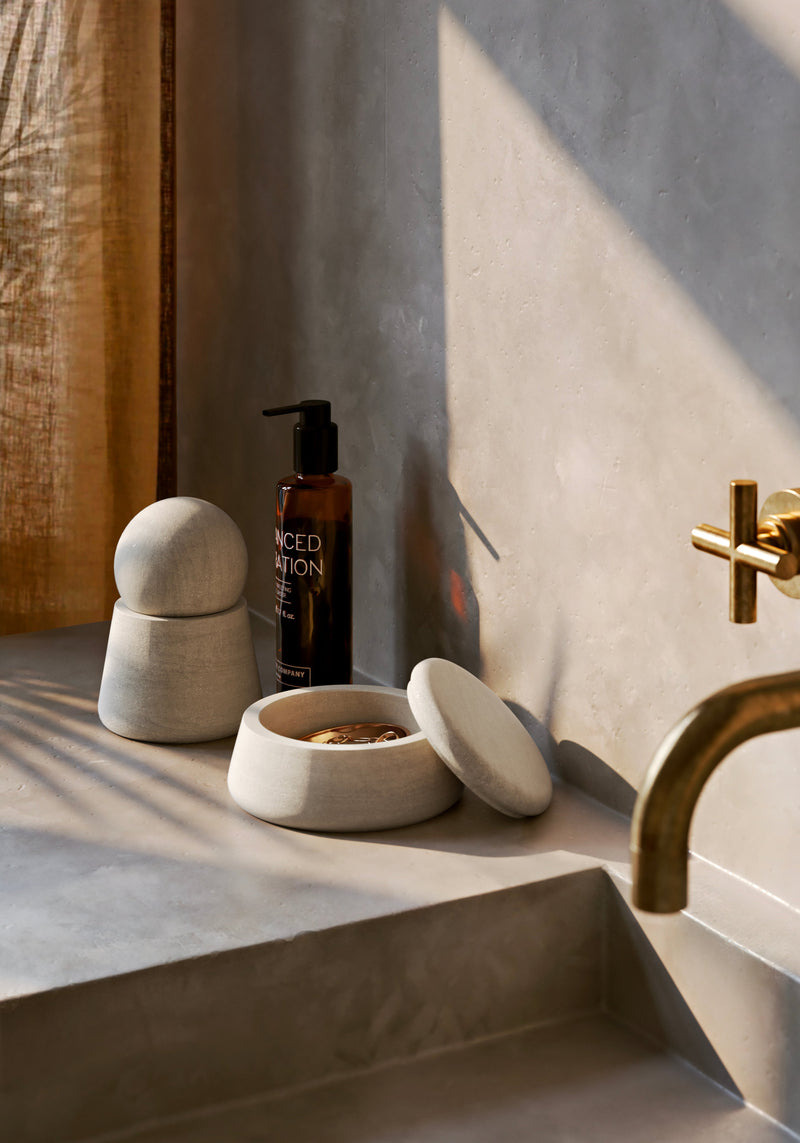 Serene jar low - Grey sandstone