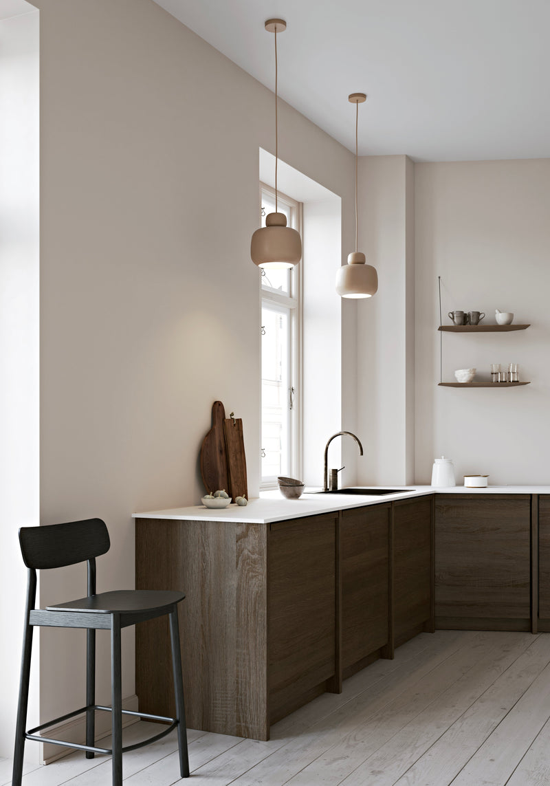 Stone pendellampe (Large) - Beige