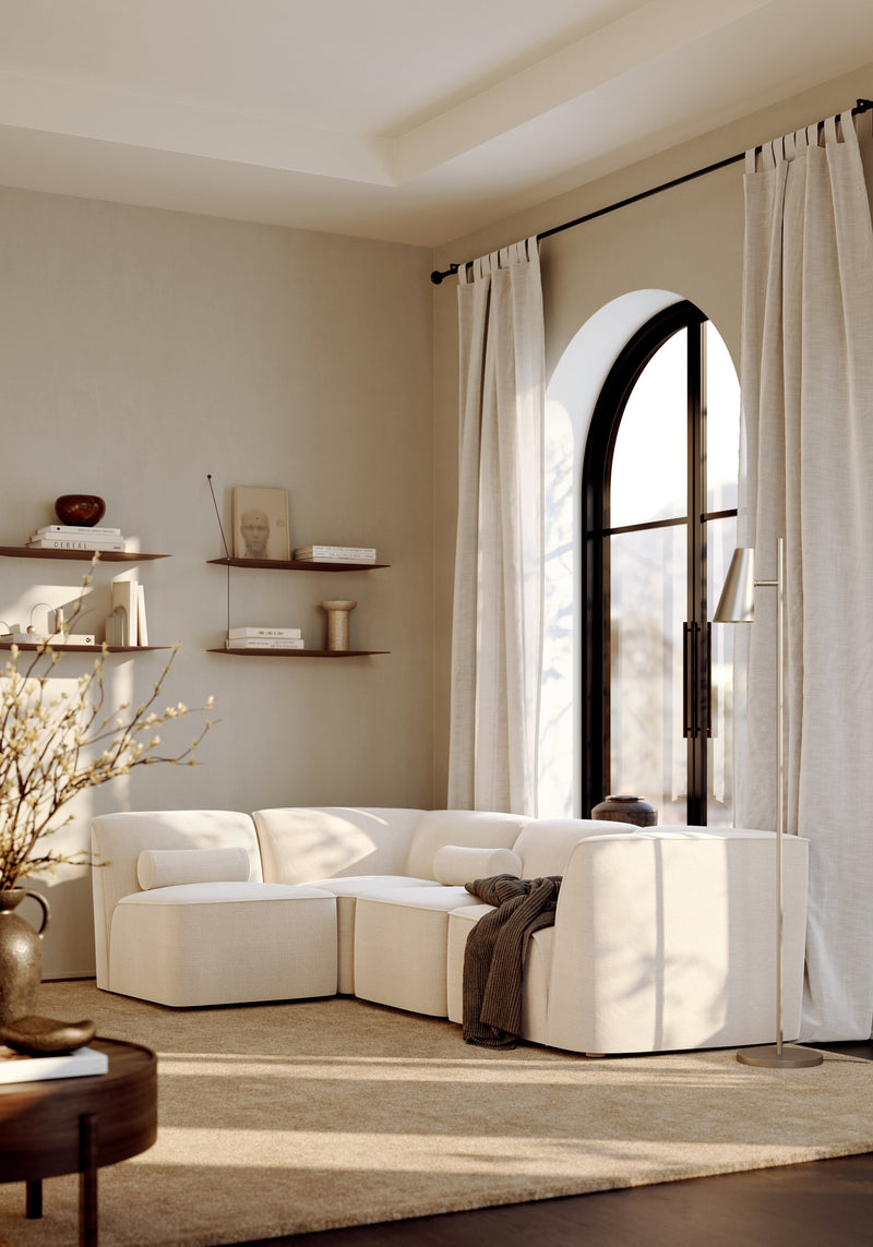 Flora corner module - Warm beige