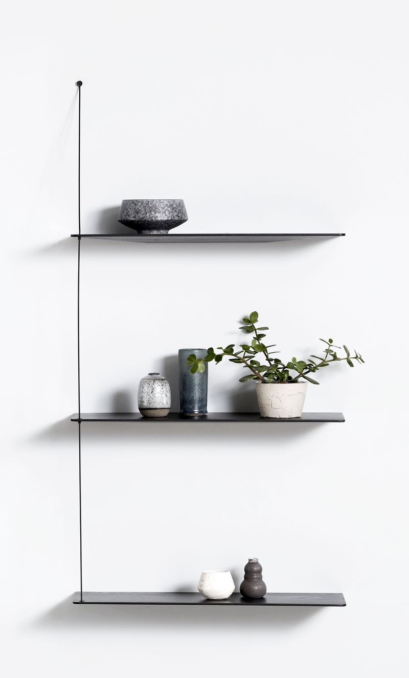 Stedge hylle (60 cm) - Black