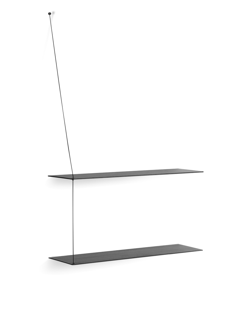 Stedge hylle (80 cm) - Black