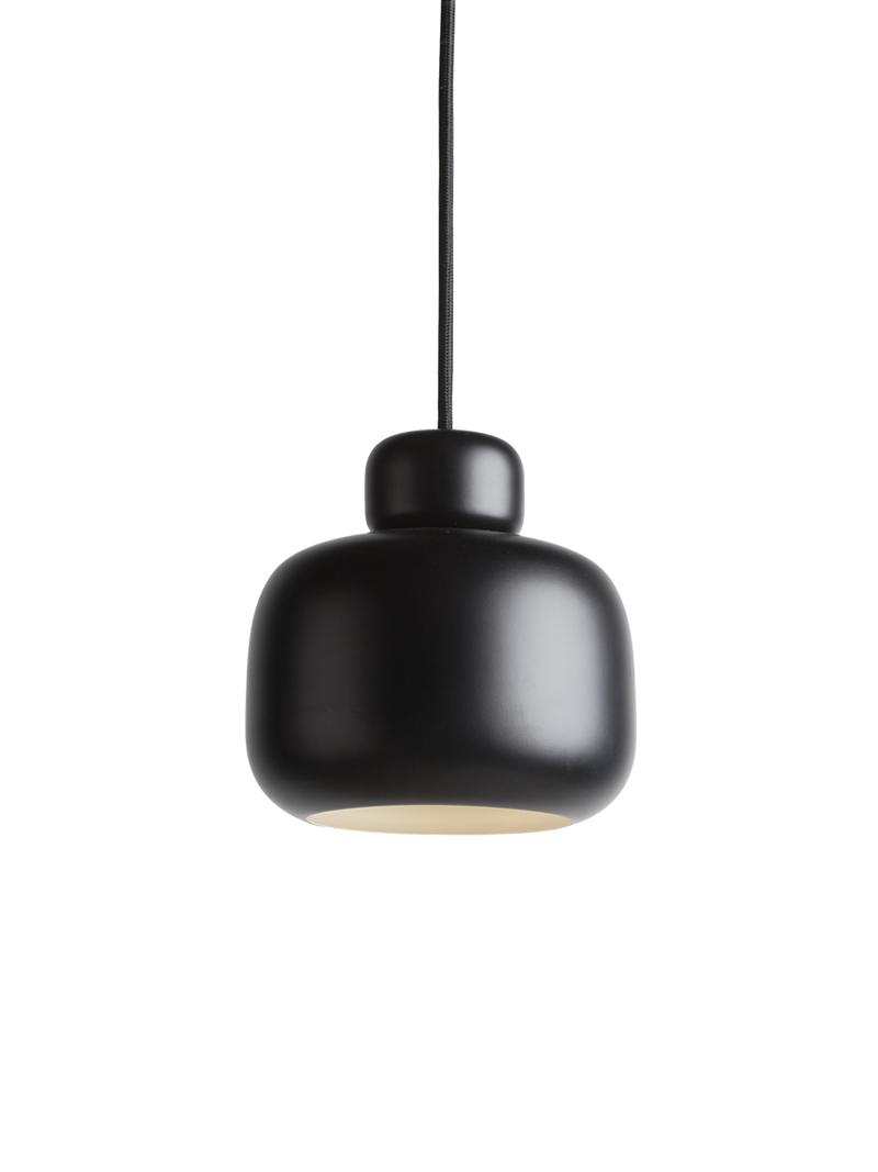 Stone pendellampe (Small) - Black