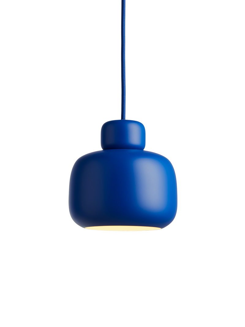 Stone pendellampe (Small) - Cobalt blue