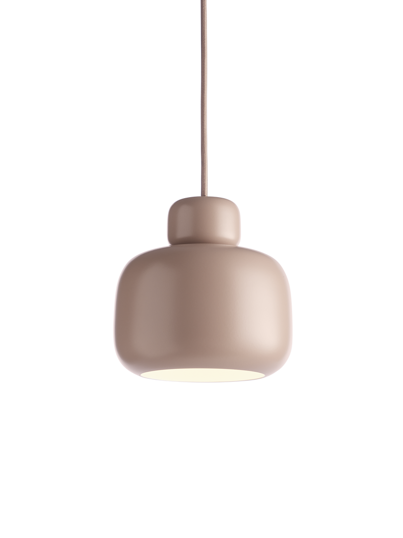 Stone pendellampe (Small) - Dusty rose