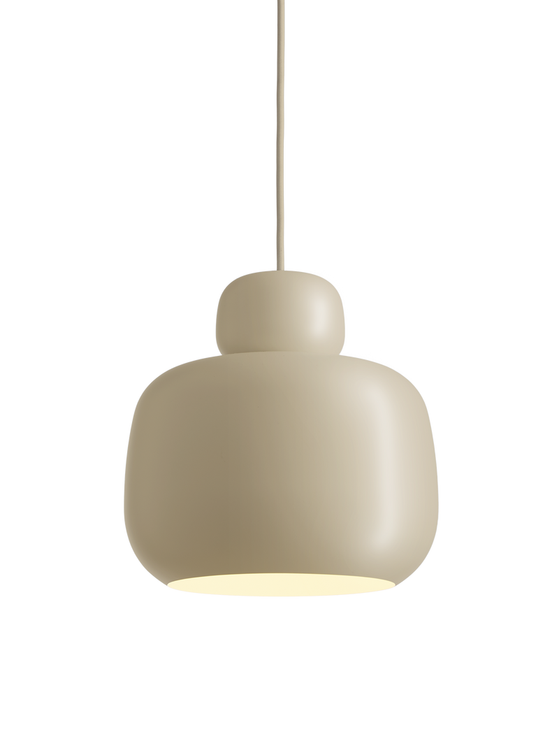 Stone pendellampe (Large) - Beige