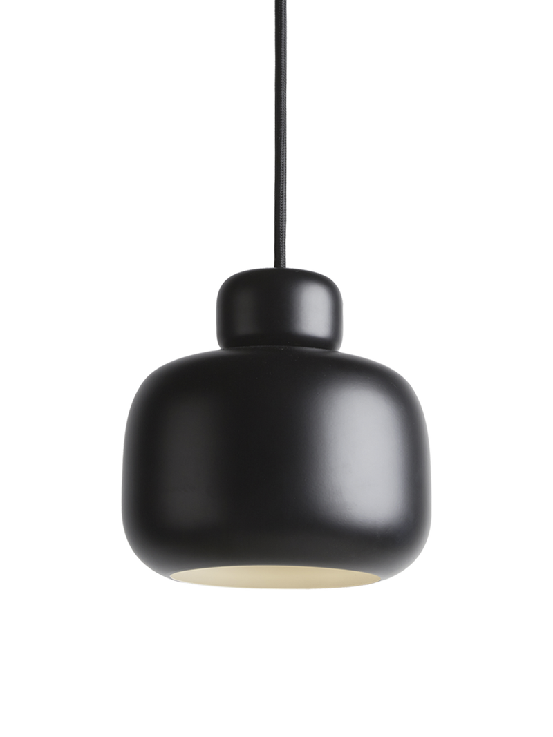 Stone pendellampe (Large) - Black