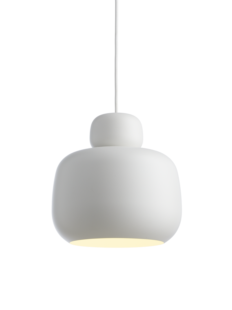 Stone pendellampe (Large) - White