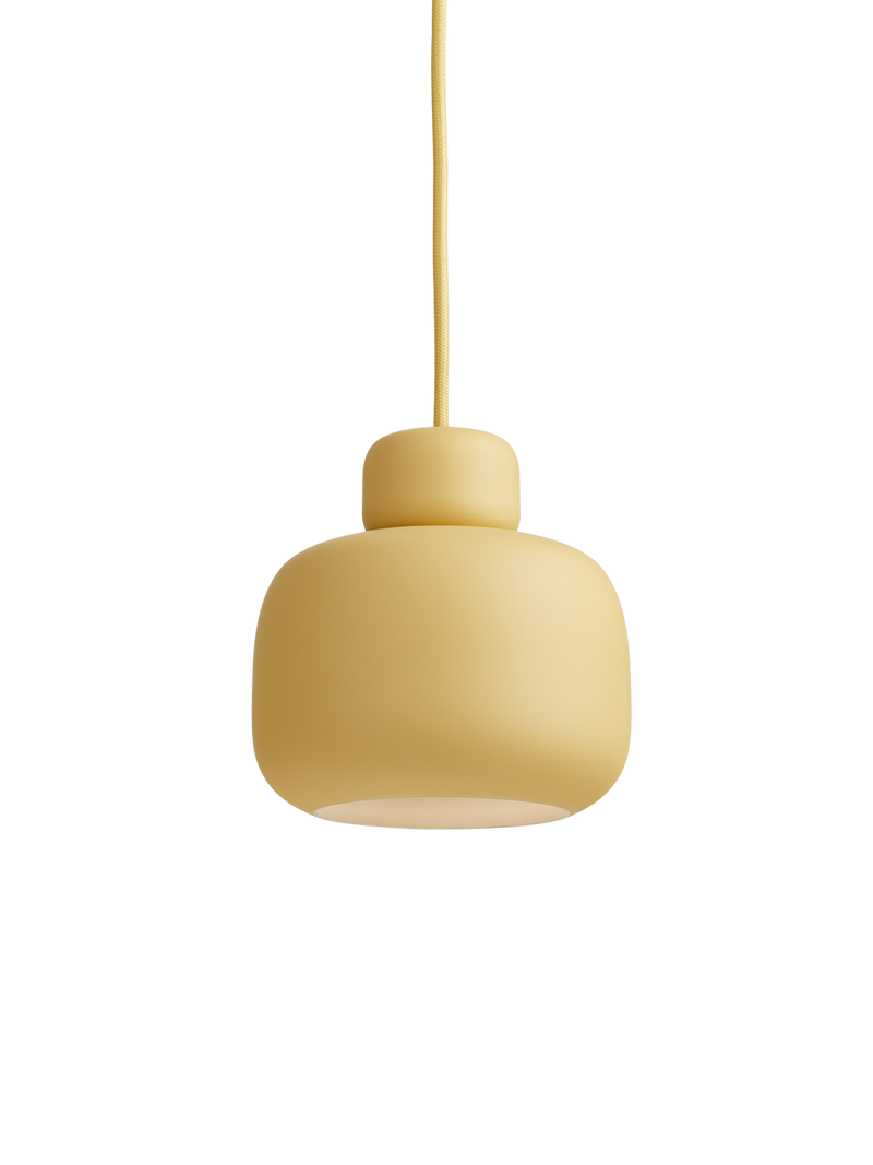 Stone pendellampe (Small) - Mustard