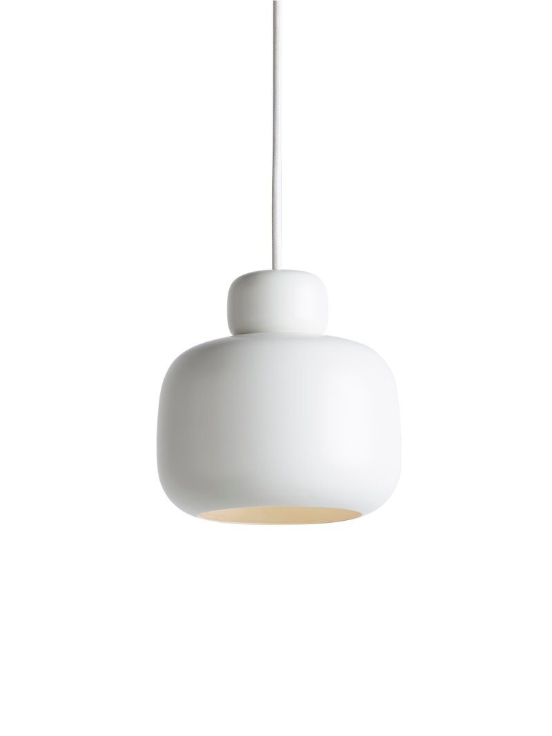 Stone pendellampe (Small) - White