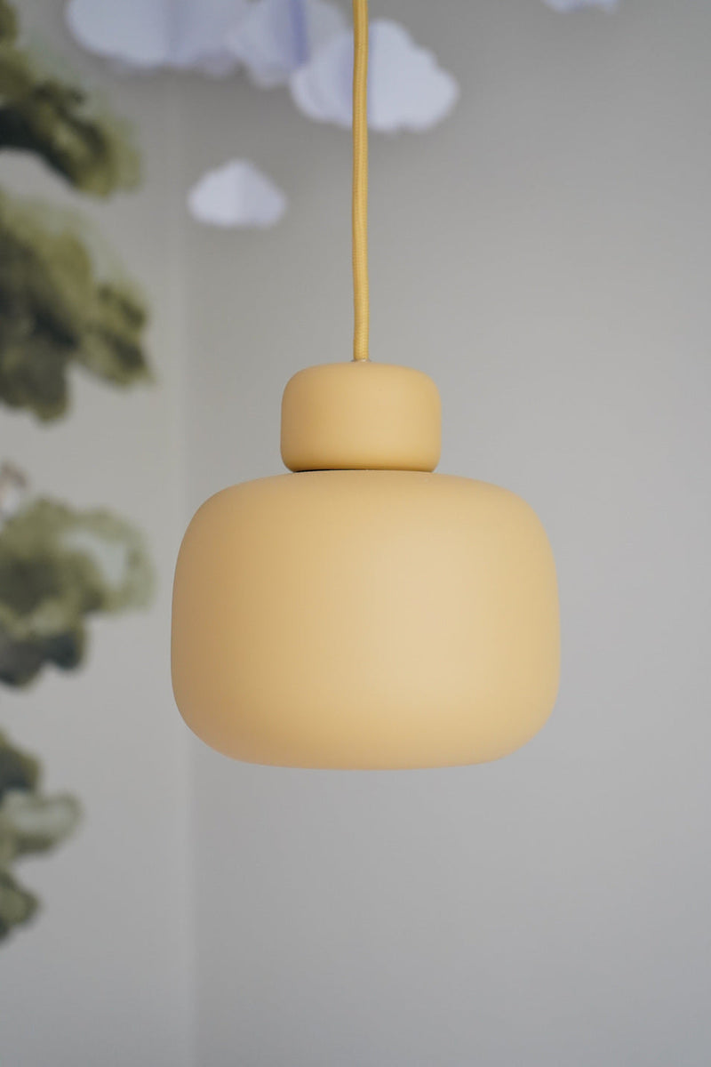 Stone pendellampe (Small) - Mustard