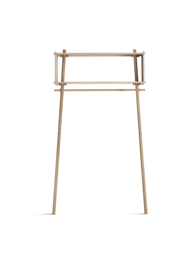 Töjbox wardrobe (Large) - hvitpigmentert eik