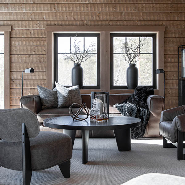 CADEN Sofabord Ø 130 cm Black