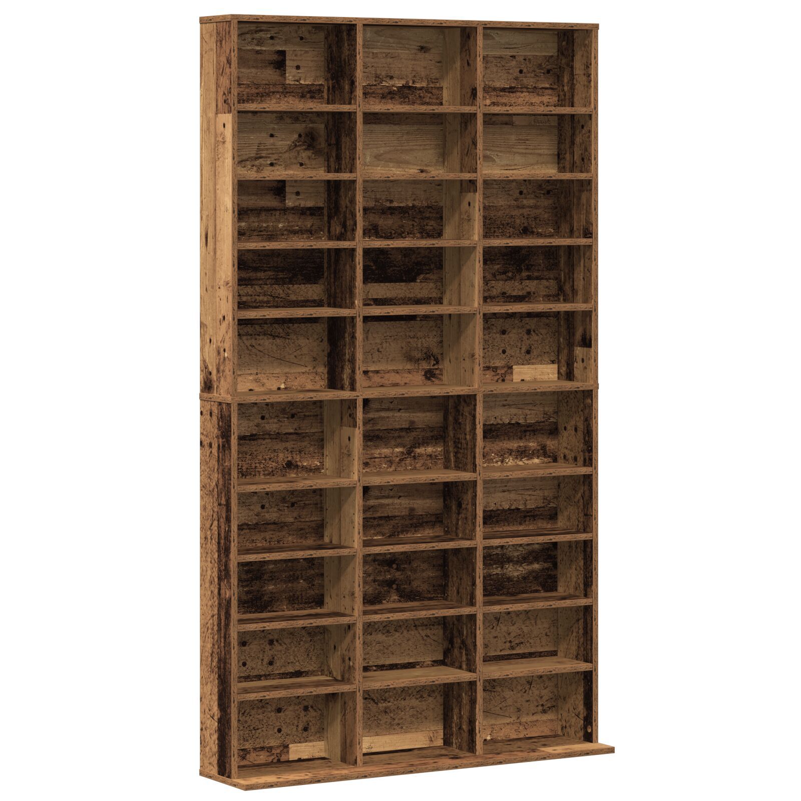 CD-skap - Gammelt Tre - 101x23x177,5 cm - Konstruert Tre