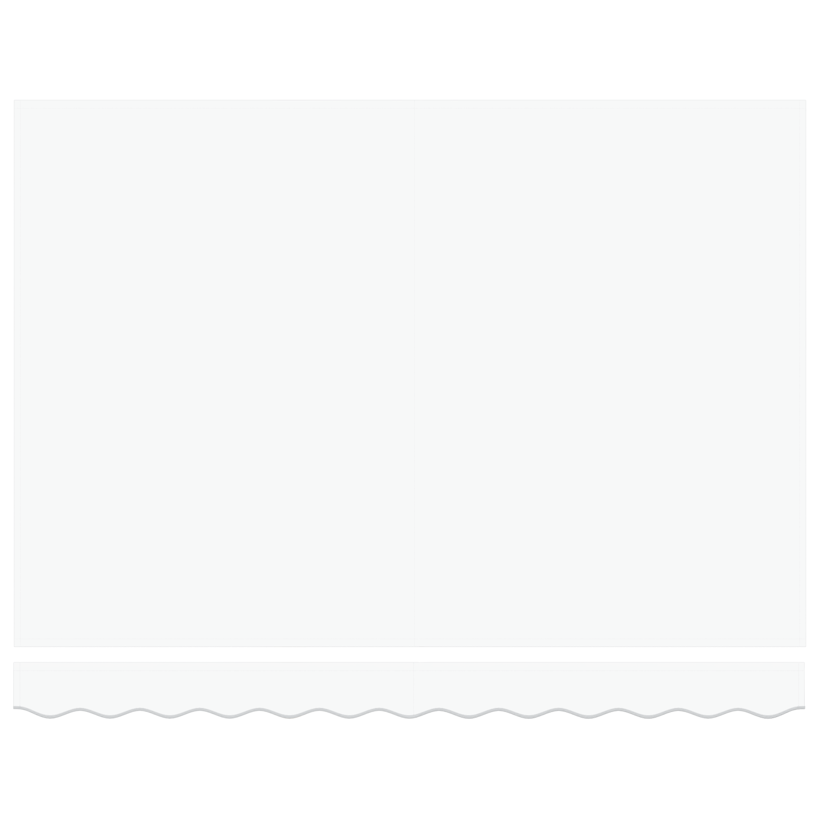 Manuell Uttrekkbar Markise Hvit 350x250 cm