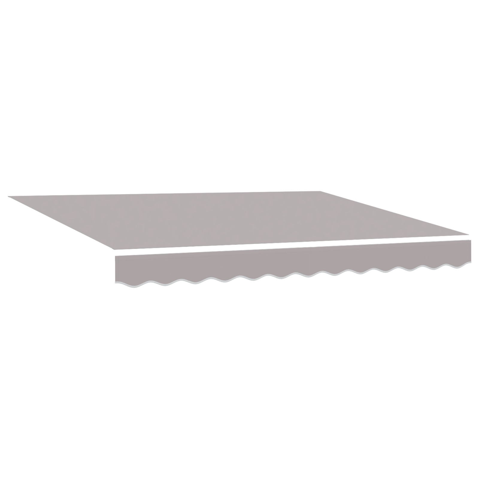 Automatisk Uttrekkbar Markise Lys Grå 350x250 cm