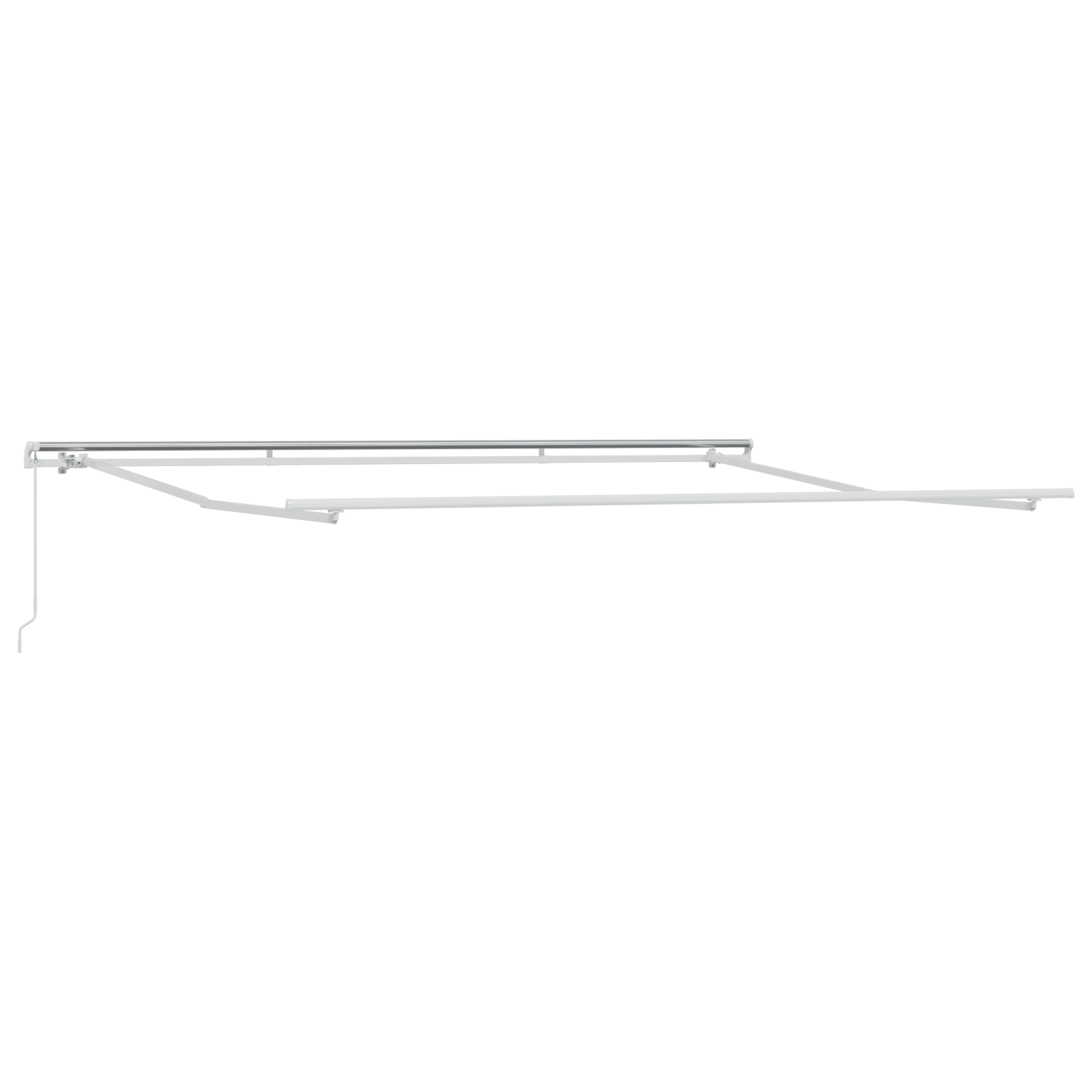 Manuell Uttrekkbar Markise Hvit 450x300 cm