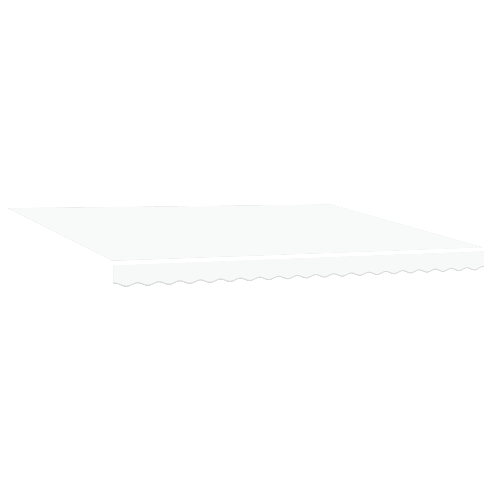 Manuell Uttrekkbar Markise Hvit 450x300 cm