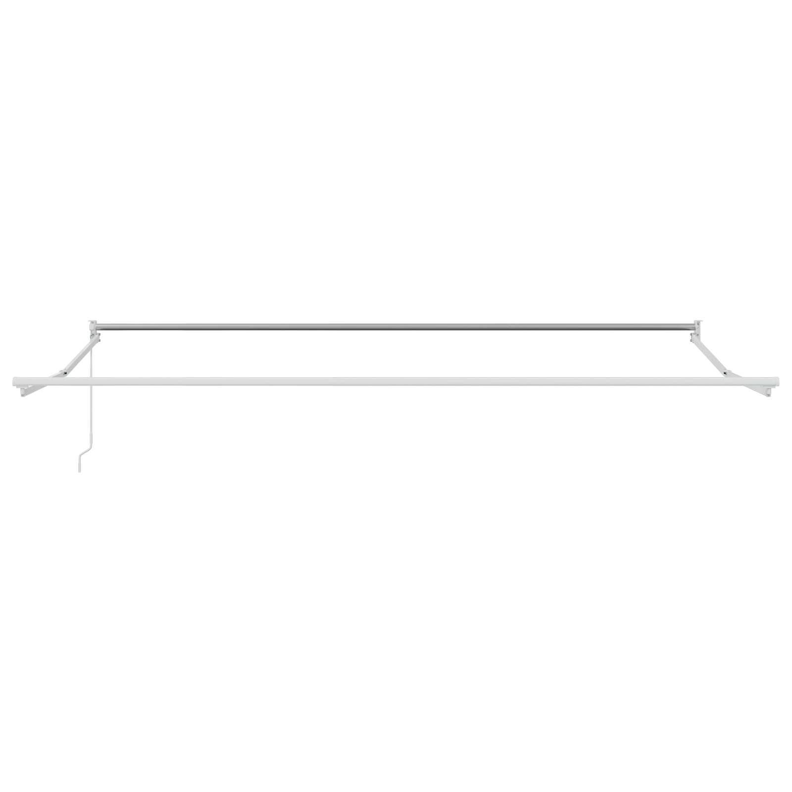 Manuell Uttrekkbar Markise Hvit 450x300 cm