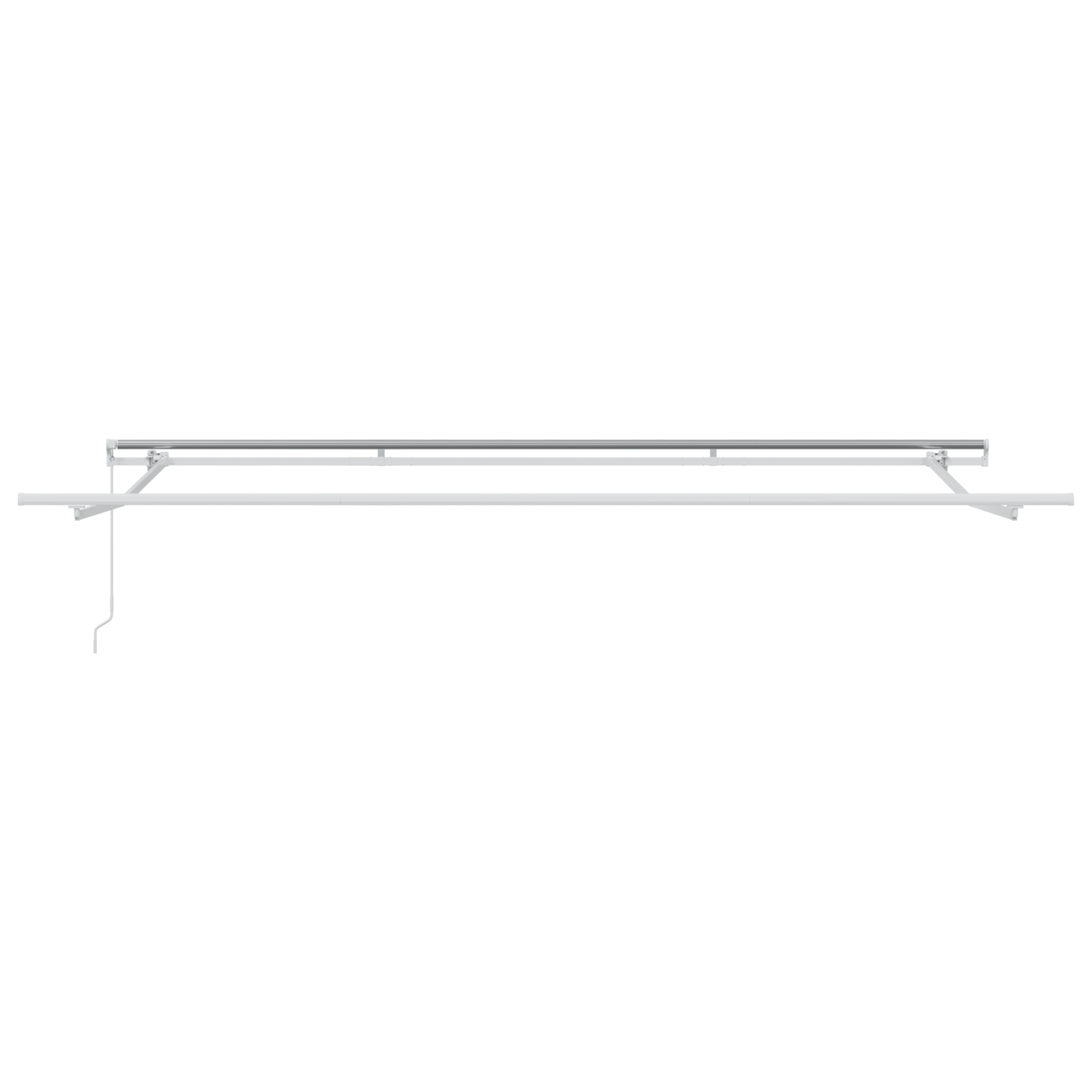 manuell uttrekkbar markise oransje og brun 450x350 cm