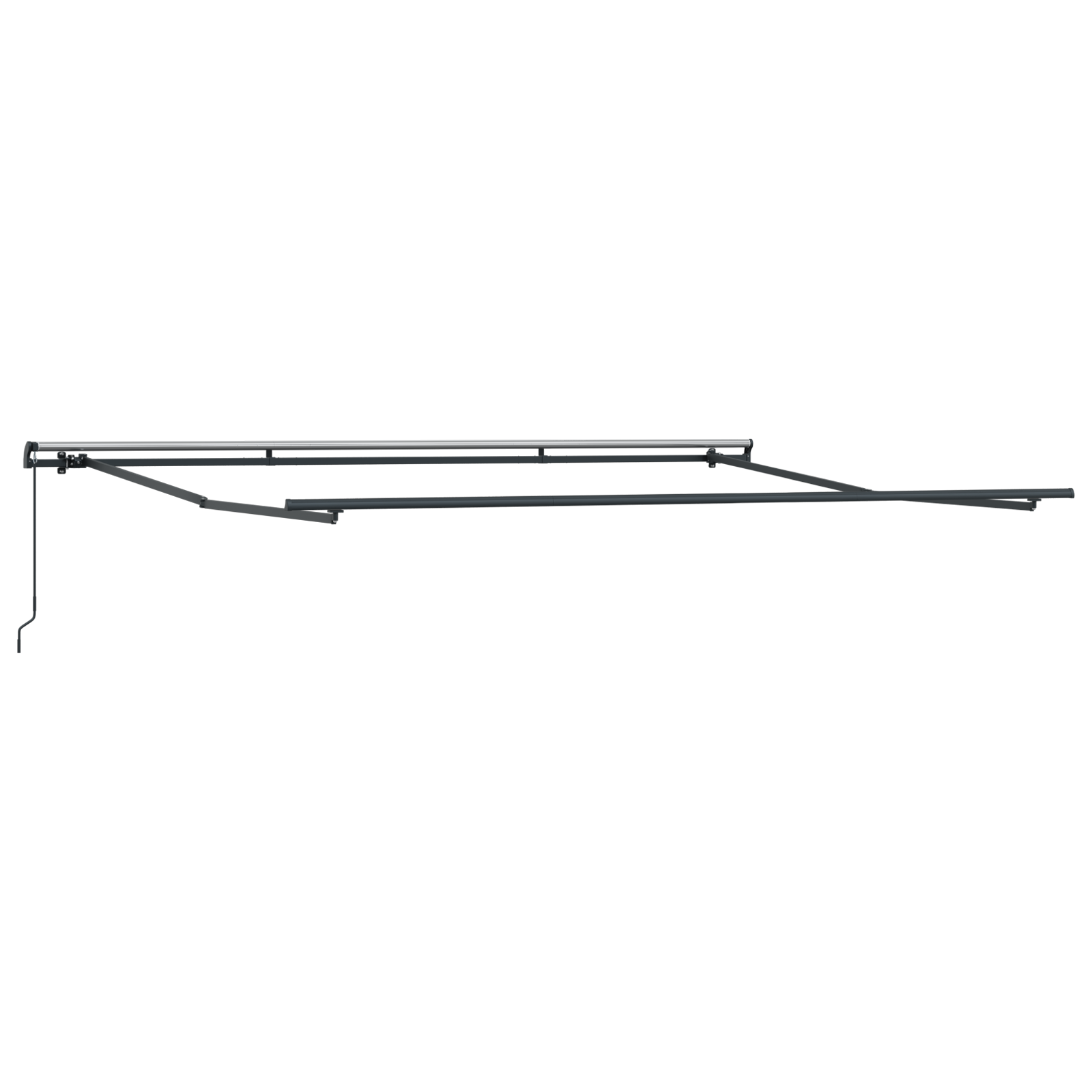 Manuell Uttrekkbar Markise Hvit 500x300 cm