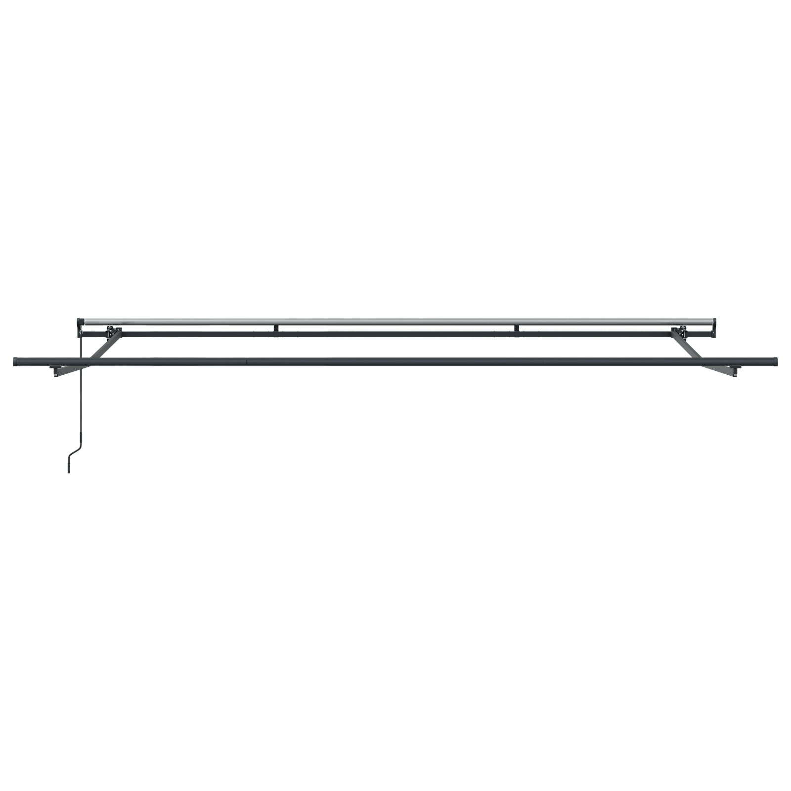 Manuell Uttrekkbar Markise Hvit 500x300 cm