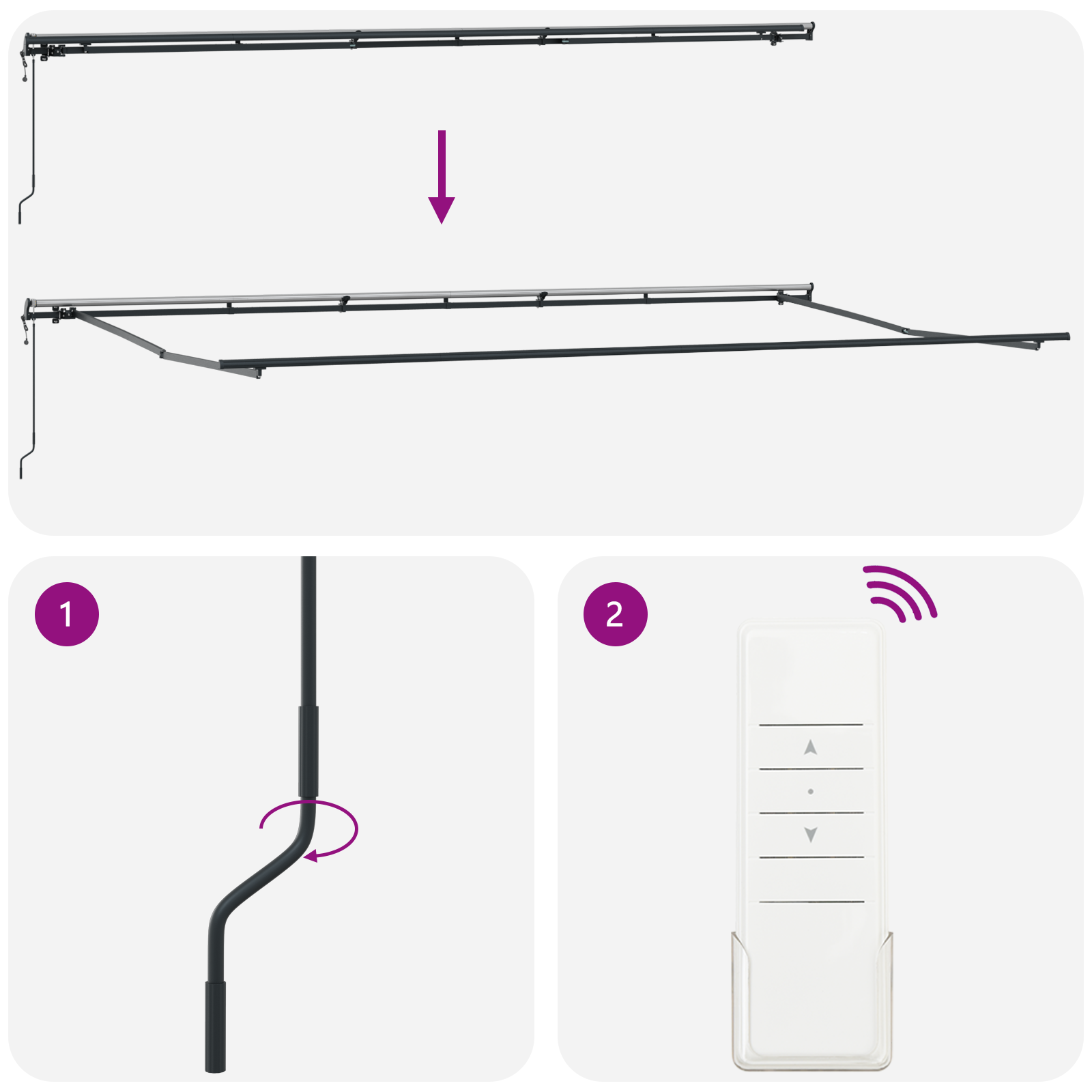 Automatisk Uttrekkbar Markise Gul og Oransje 600x300 cm