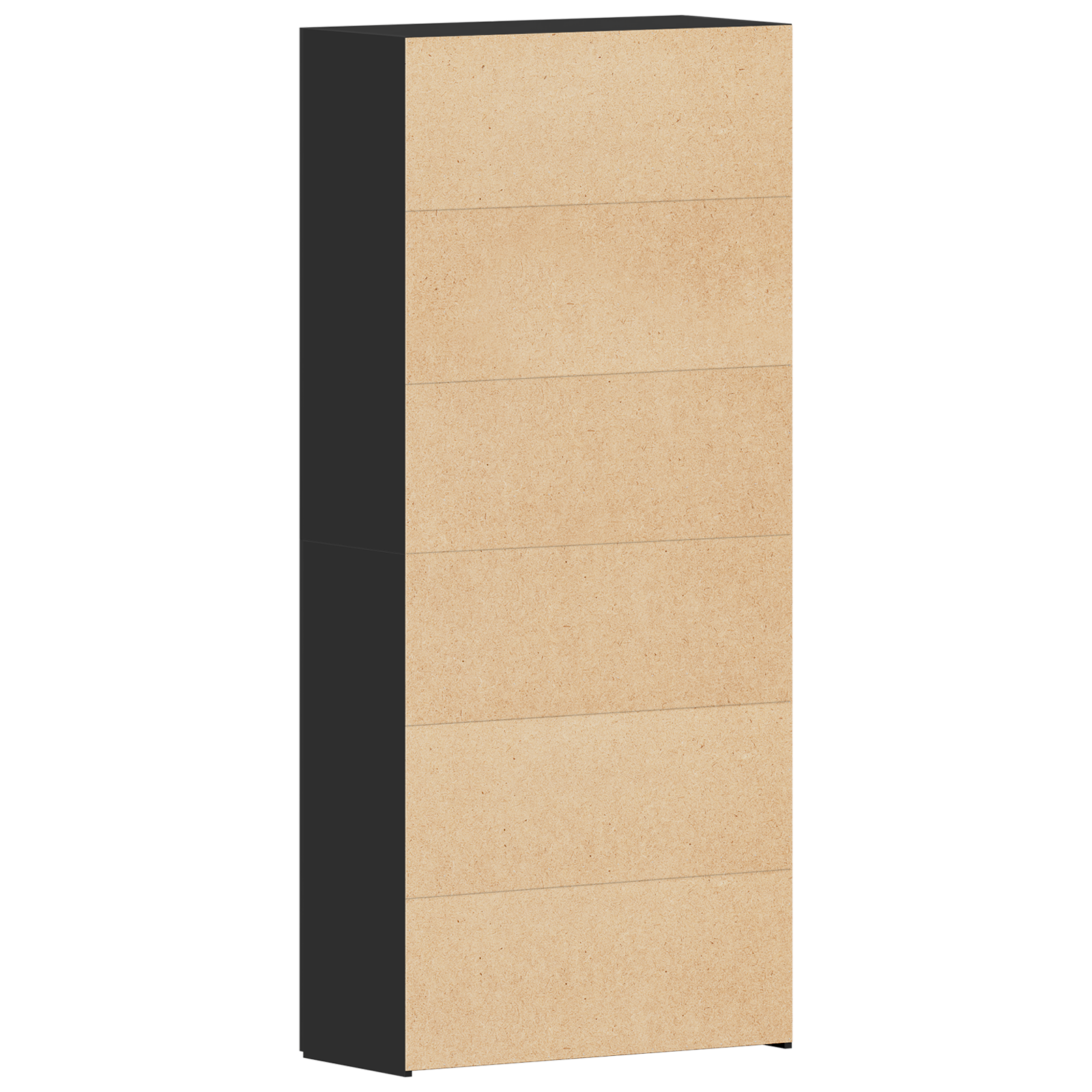Skohylle Svart 80x35,5x180 cm Konstruert Tre