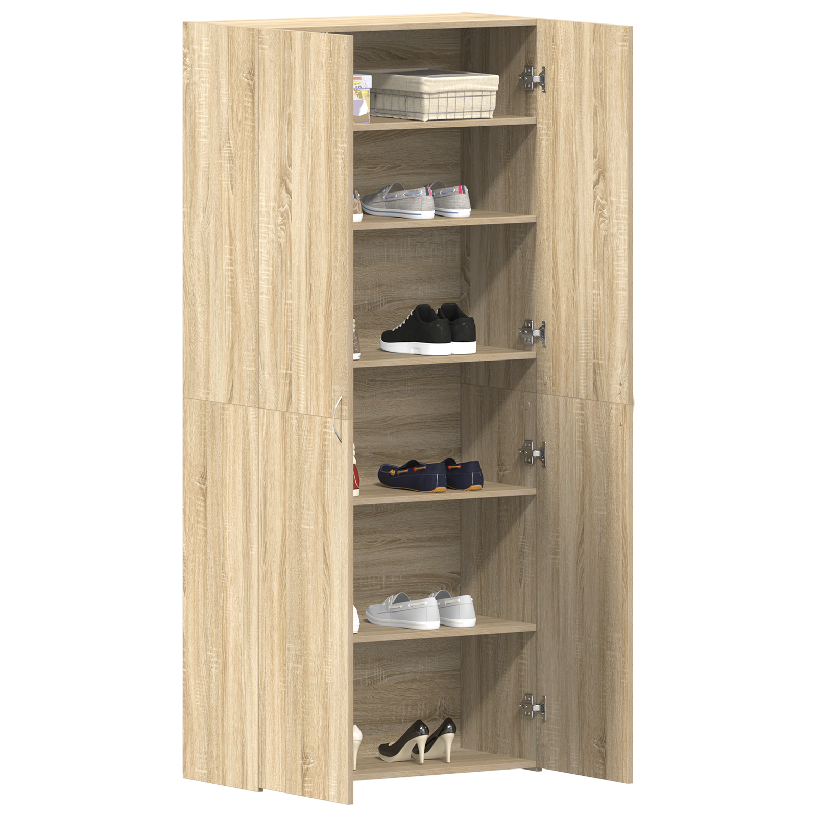 Skohylle Sonoma Eik 80x35,5x180 cm Konstruert tre