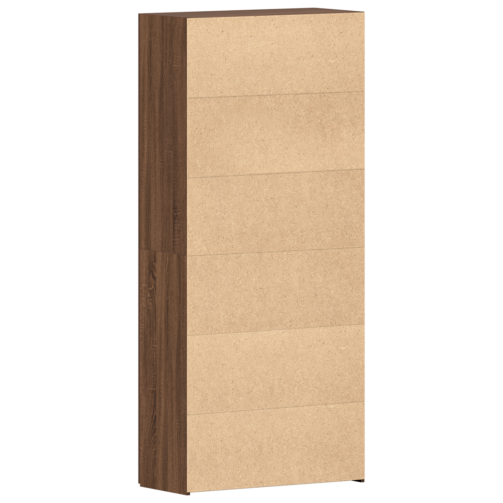 Skohylle Brun Eik 80x35,5x180 cm Konstruert Tre