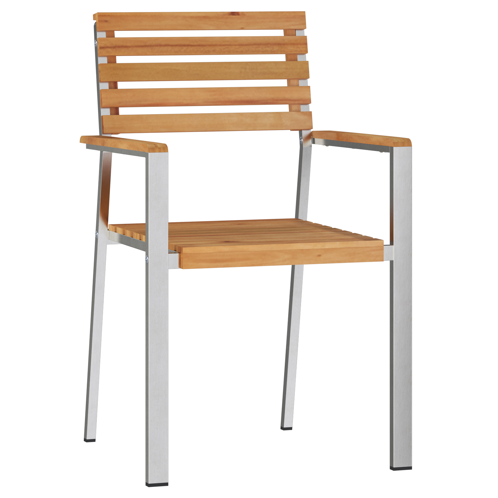 Hagemøbler 6 stk 54.5x56x89 cm Solid Teak