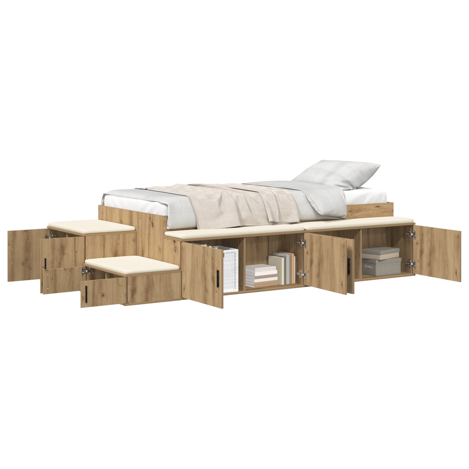 Oppbevarings Sengeramme Artisan Eik 75x190 cm